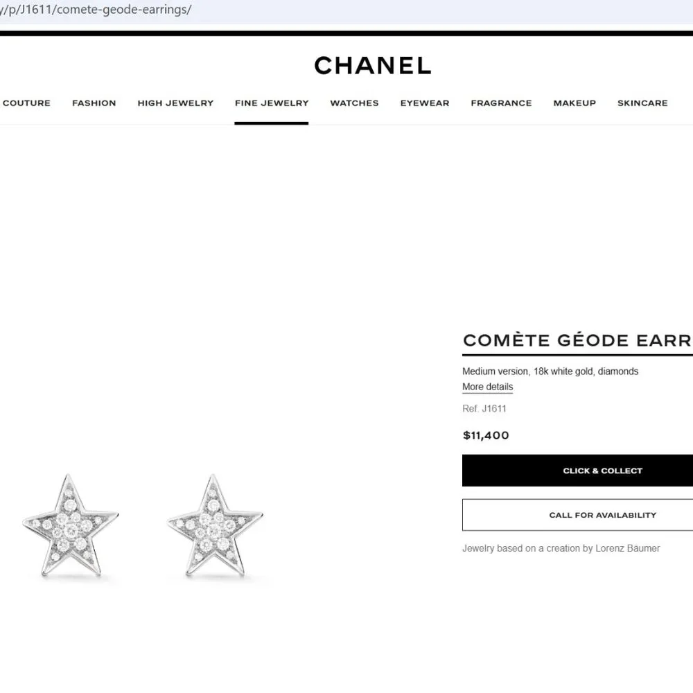CHANEL auth 18k